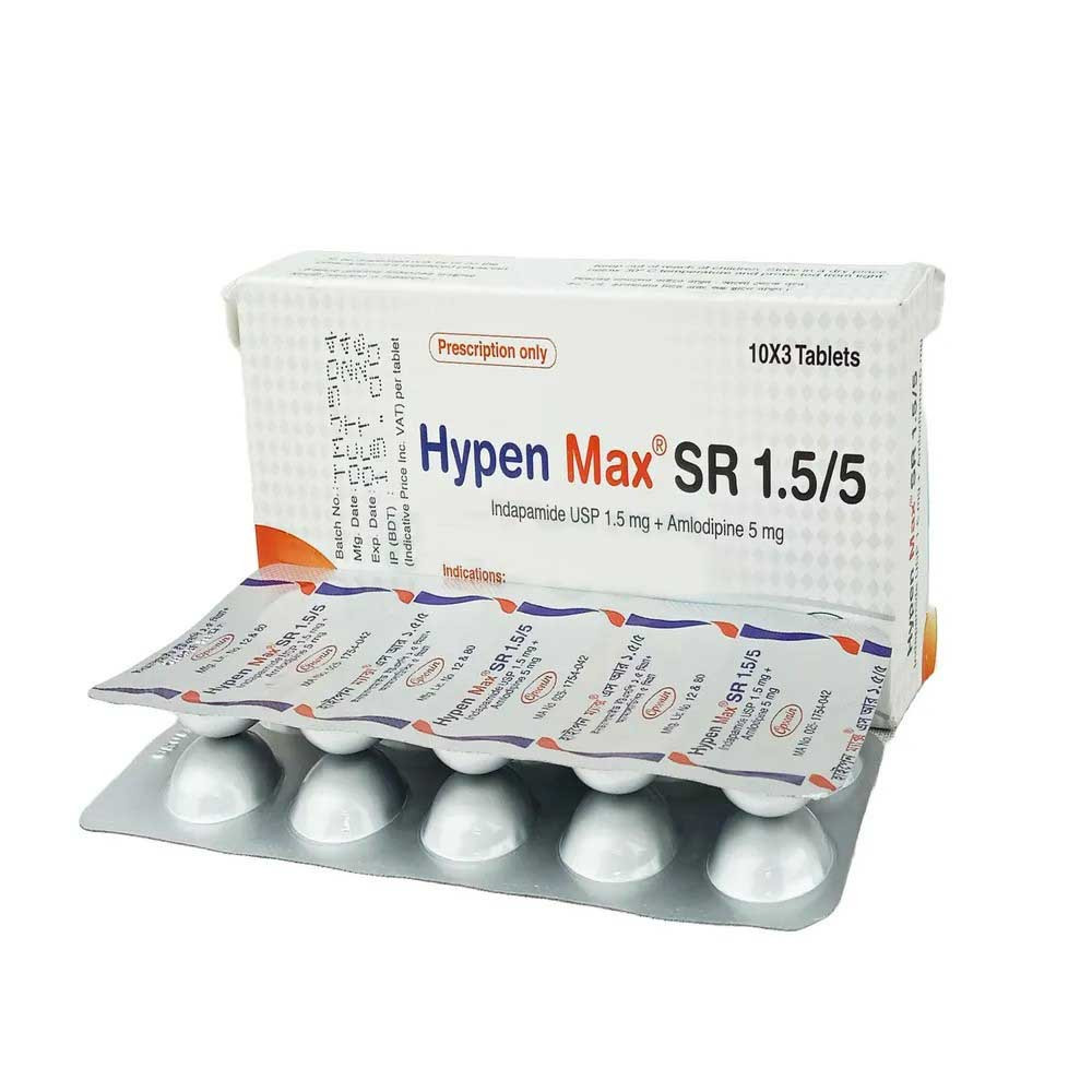Pack Image: Hypen Max SR 1.5 mg Tablet (3 x 10)