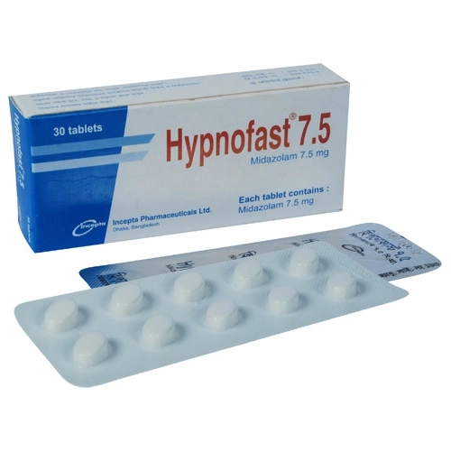 Pack Image: Hypnofast 7.5 mg Tablet (3 x 10)