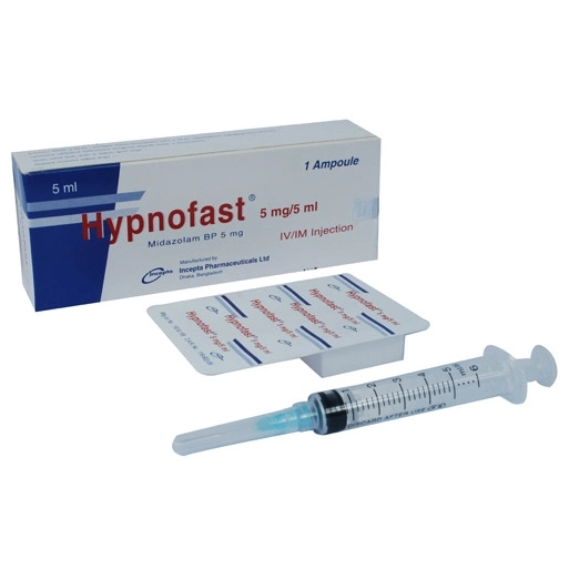 Pack Image: Hypnofast 5 mg Injection (5 ml ampoule)