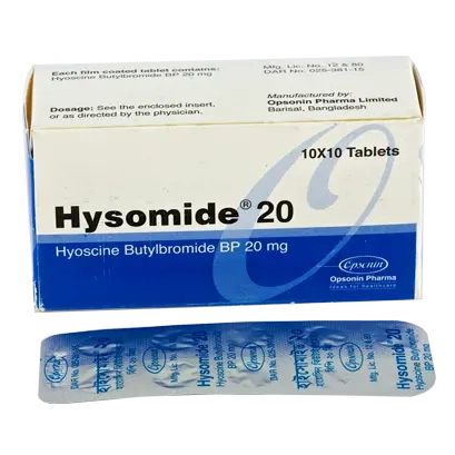 Pack Image: Hysomide 20 mg Tablet (10 x 10)