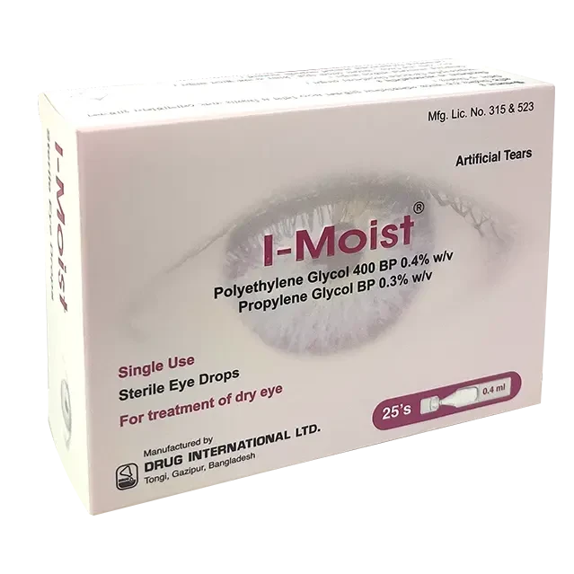 Pack Image: I-Moist 0.4% 0.3% Eye Drop (0.4 ml container)
