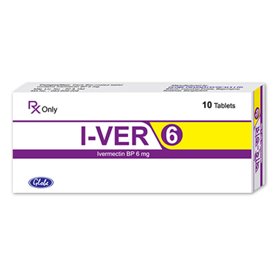 Pack Image: I-Ver 6 mg Tablet (1 x 10)