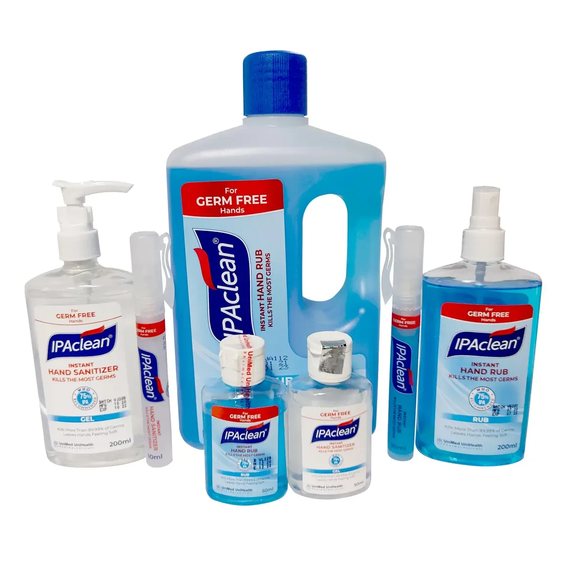 Pack Image: IPAclean Hand Rub 75% 0.125% Hand Rub (10 ml pen)