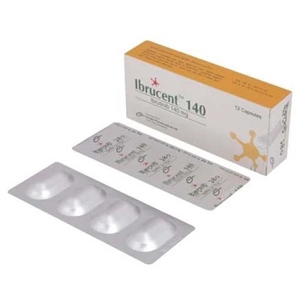Pack Image: Ibrucent 140 mg Capsule (3 x 4)