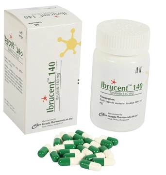 Pack Image: Ibrucent 140 mg Capsule (3 x 4)