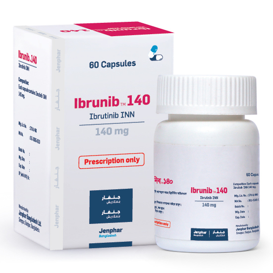 Pack Image: Ibrunib 140 mg Capsule (1 x 60)
