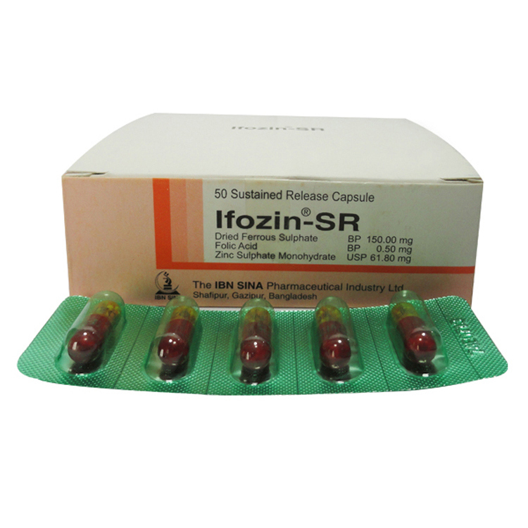 Pack Image: Ifozin-SR 150 mg Capsule (10 x 5)