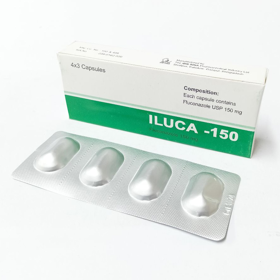 Pack Image: Iluca 150 mg Capsule (3 x 4)