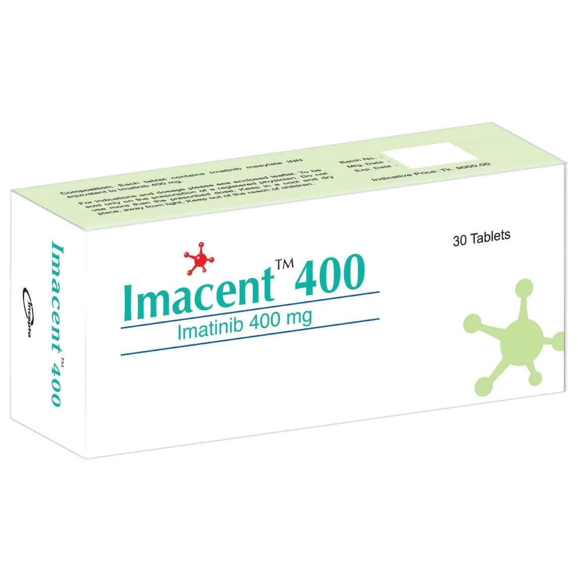 Pack Image: Imacent 400 mg Tablet (5 x 6)