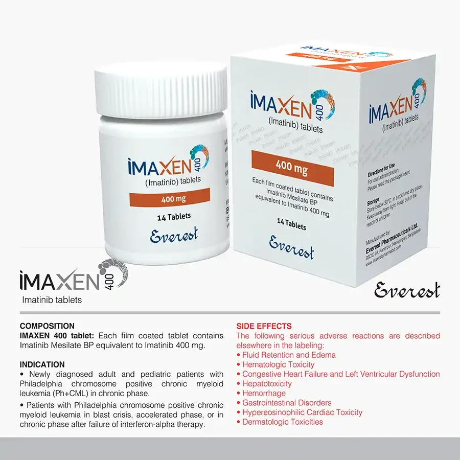 Pack Image: Imaxen 400 mg Tablet (1 x 14)