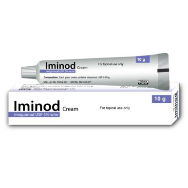 Pack Image: Iminod 5% Cream (10 gm tube)