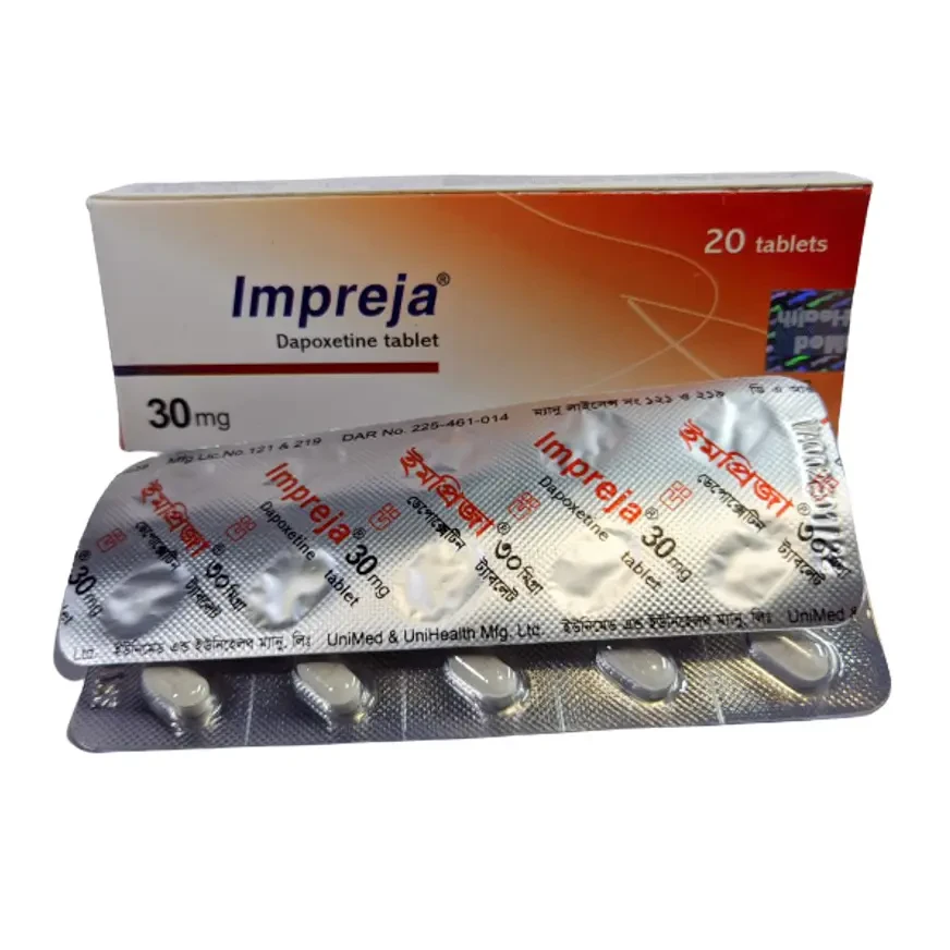Pack Image: Impreja 30 mg Tablet (2 x 10)