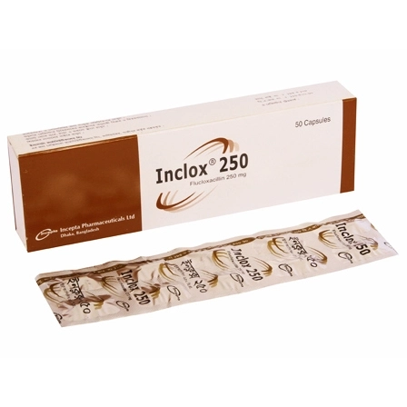 Pack Image: Inclox 250 mg Capsule (5 x 10)