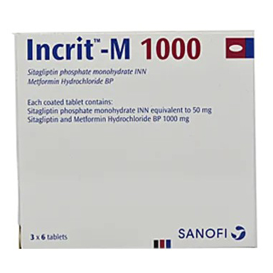 Pack Image: Incrit-M 50 mg Tablet (3 x 6)