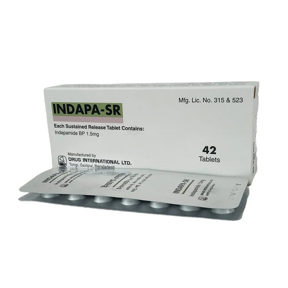 Pack Image: Indapa-SR 1.5 mg Tablet (3 x 14)