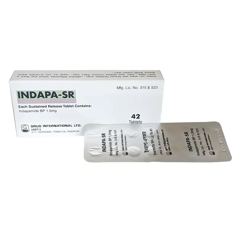 Pack Image: Indapa-SR 1.5 mg Tablet (3 x 14)