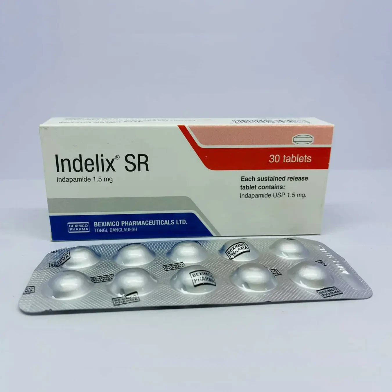 Pack Image: Indelix SR 1.5 mg Tablet (3 x 10)