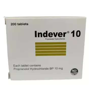 Pack Image: Indever 10 mg Tablet (10 x 20)