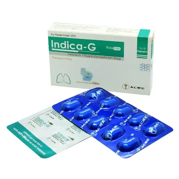 Pack Image: Indica-G 110 mcg Inhalation Capsule (3 x 10)