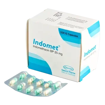 Pack Image: Indomet 25 mg Capsule (10 x 10)