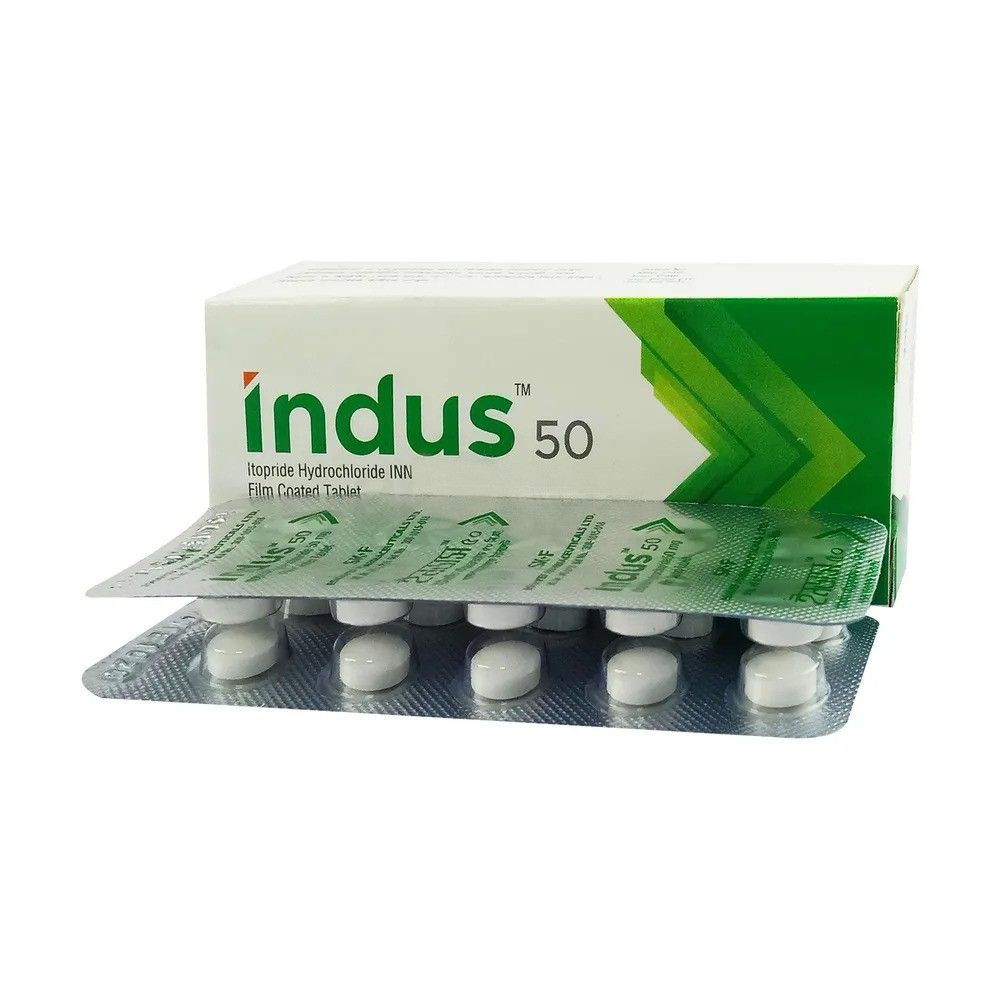 Pack Image: Indus 50 mg Tablet (5 x 10)
