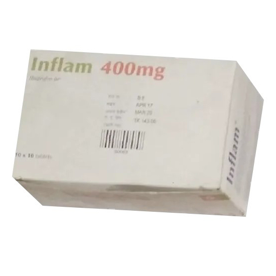 Pack Image: Inflam 400 mg Tablet (10 x 10)