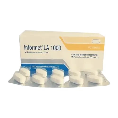 Pack Image: Informet LA 1000 mg Tablet (6 x 10)