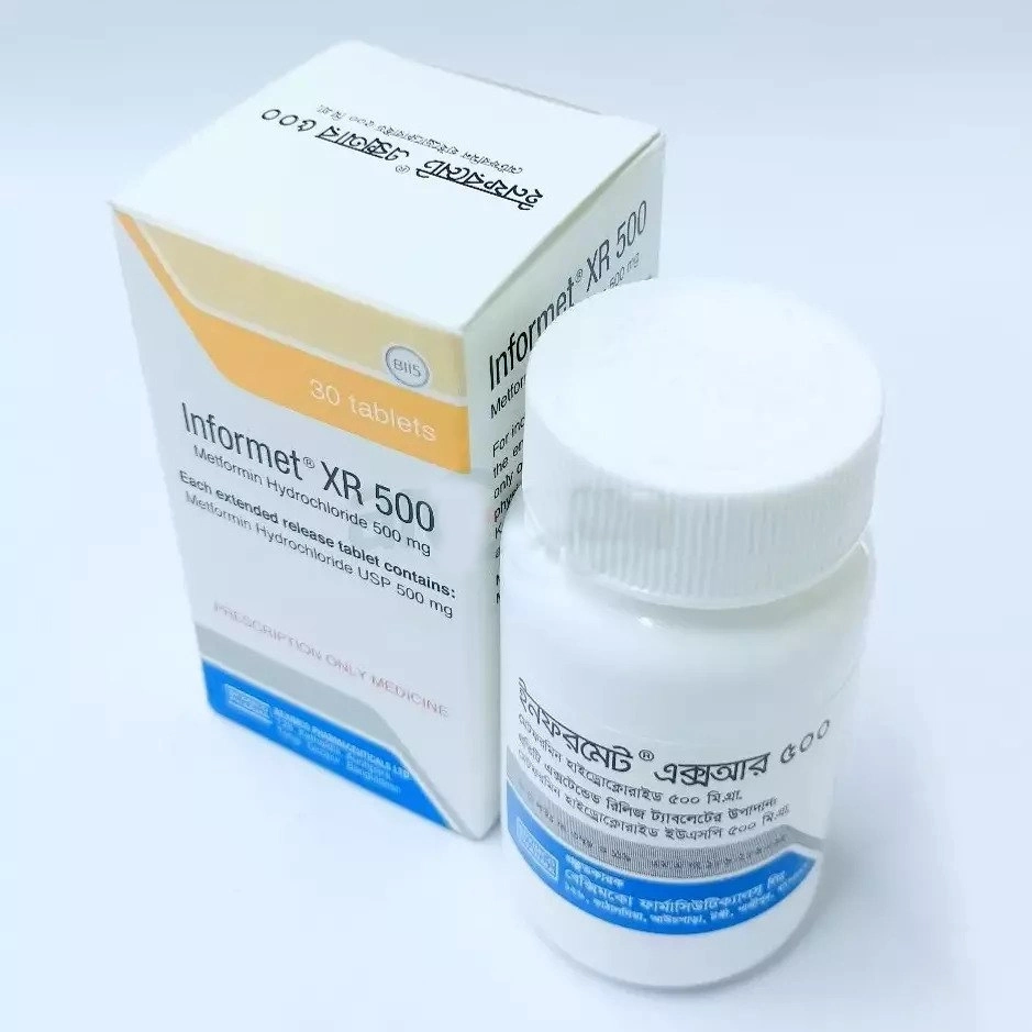 Pack Image: Informet XR 500 mg Tablet (1 x 30)