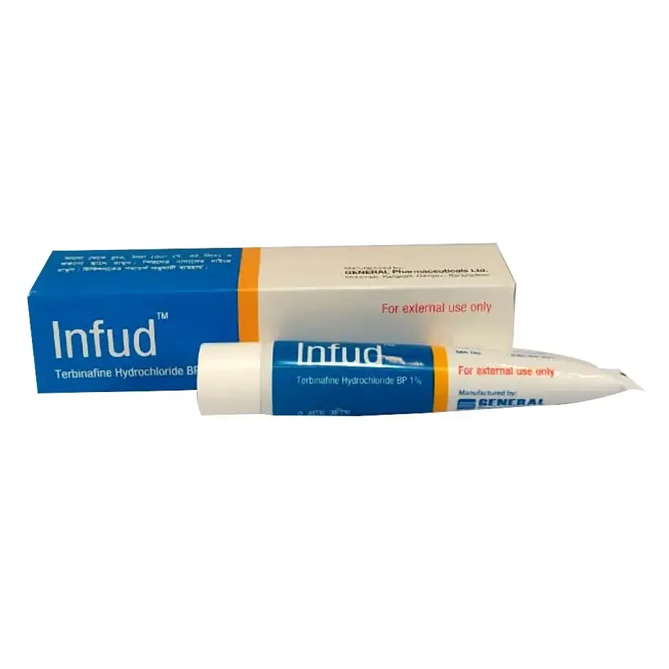 Pack Image: Infud 1% Cream (10 gm tube)