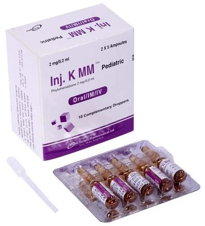 Pack Image: Inj. K MM 2 mg Injection (2 mg ampoule)