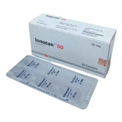 Pack Image: Innocan 50 mg Capsule (5 x 6)