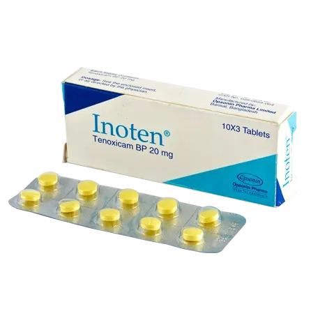 Pack Image: Inoten 20 mg Tablet (3 x 10)