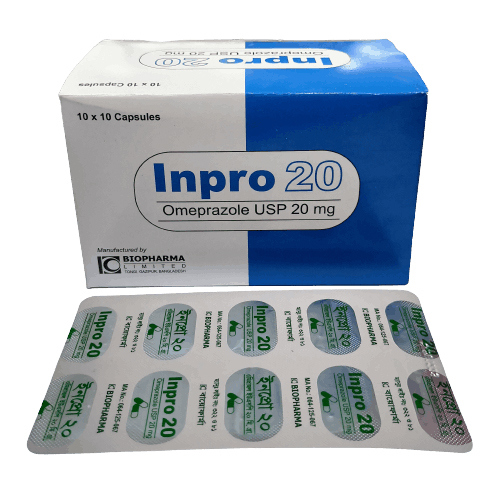 Pack Image: Inpro 20 mg Capsule (10 x 10)