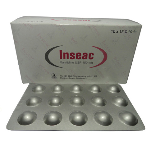 Pack Image: Inseac 150 mg Tablet (15 x 10)