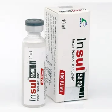 Pack Image: Insul 50% 50% Injection (10 ml vial)