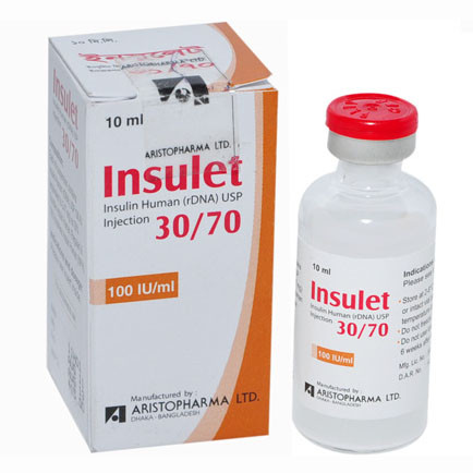 Pack Image: Insulet 30% 70% Injection (10 ml vial)