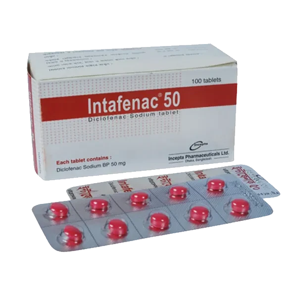 Pack Image: Intafenac 50 mg Tablet (10 x 10)