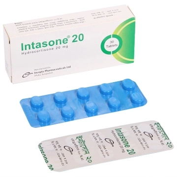 Pack Image: Intasone 20 mg Tablet (3 x 10)