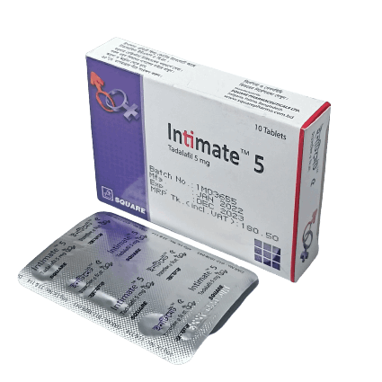 Pack Image: Intimate 5 mg Tablet (2 x 5)