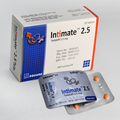 Pack Image: Intimate 2.5 mg Tablet (4 x 5)