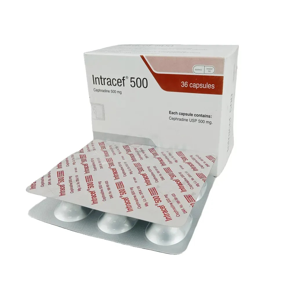 Pack Image: Intracef 500 mg Capsule (6 x 6)