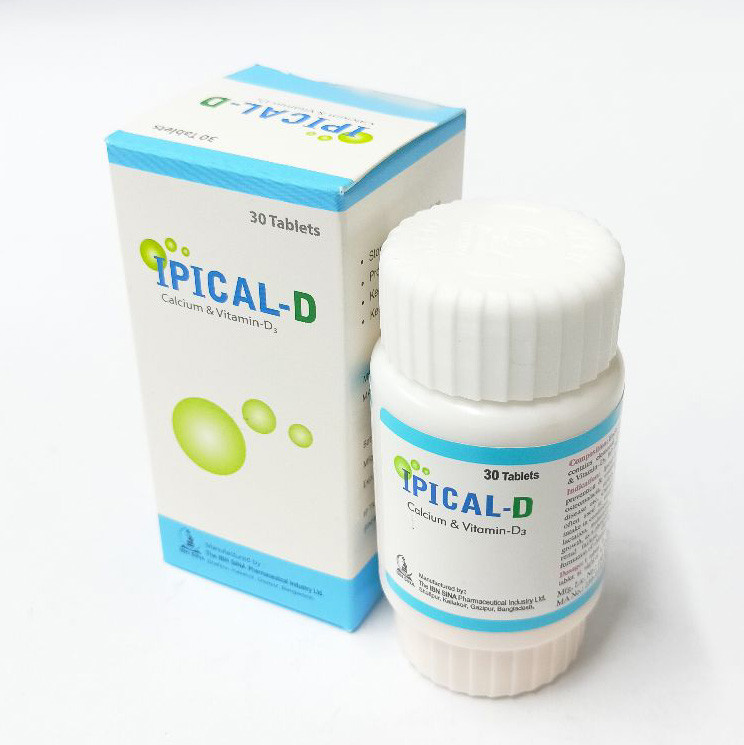 Pack Image: Ipical-D 500 mg Tablet (1 x 15)