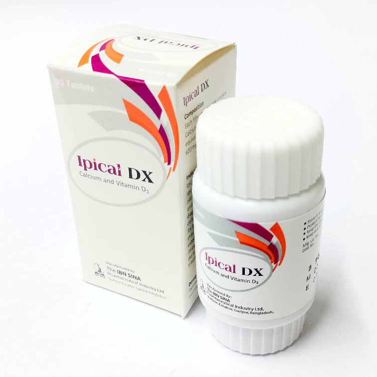 Pack Image: Ipical DX 600 mg Tablet (1 x 30)