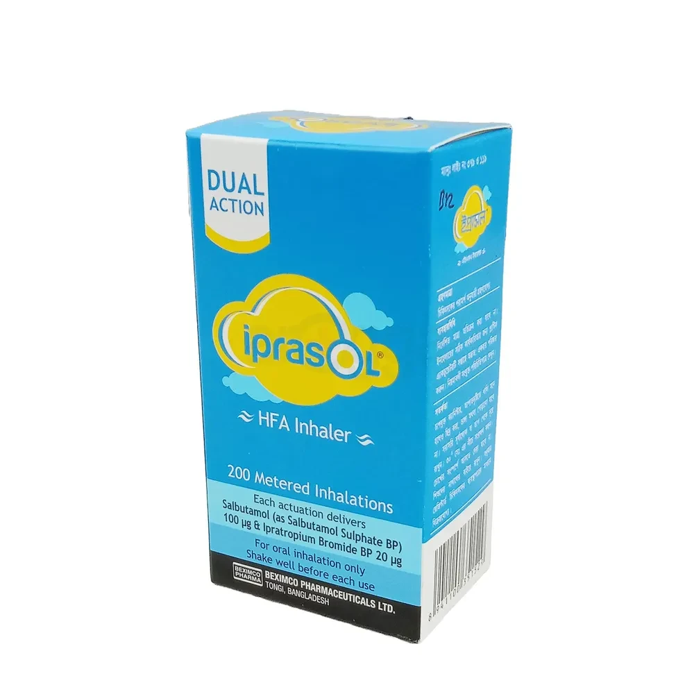Pack Image: Iprasol (100 mcg Inhaler (200 metered doses)