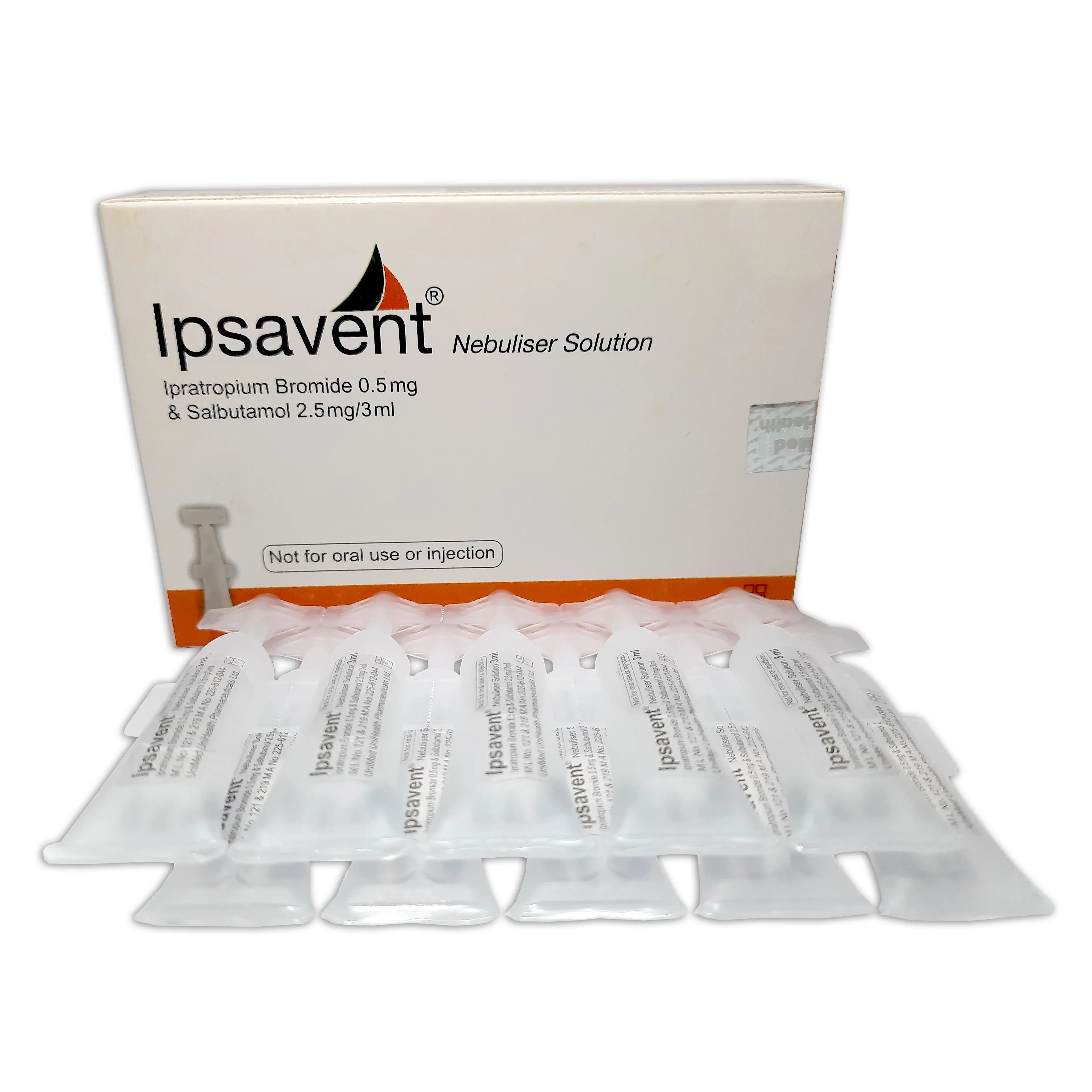 Pack Image: Ipsavent (2.5 mg Respirator Solution (3 ml ampoule)