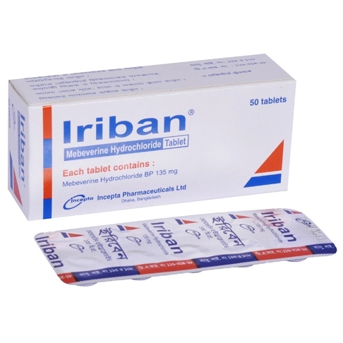 Pack Image: Iriban 135 mg Tablet (5 x 10)