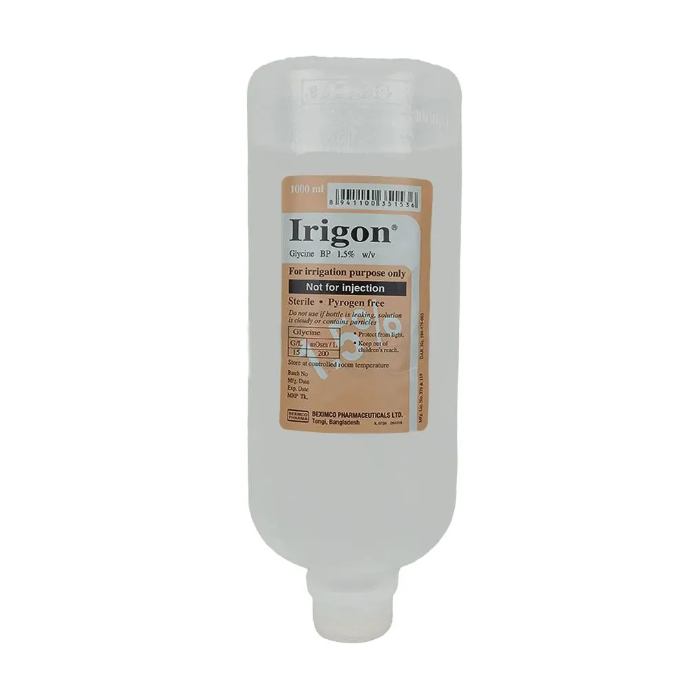 Pack Image: Irigon 1.5% Solution (1000 ml bag)
