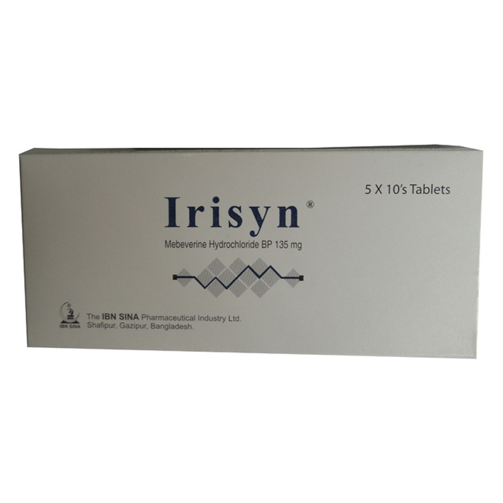 Pack Image: Irisyn 135 mg Tablet (5 x 10)
