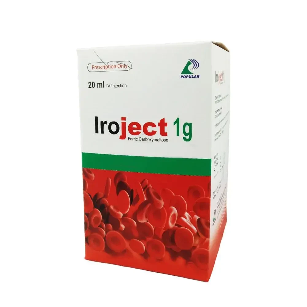 Pack Image: Iroject 1 gm Injection (20 ml vial)