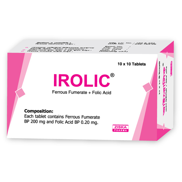 Pack Image: Irolic 200 mg Tablet (10 x 10)